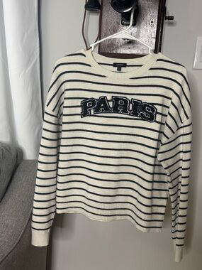 🖤 EXPRESS Striped Sweater – Size Small – Excellent Condition